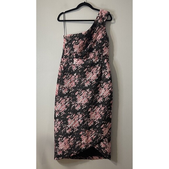TUCKERNUCK Beaux Valette Natalie Dress Size 10 Black Pink NEW Floral Gardencore - Picture 2 of 16